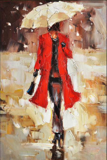 Lady in red