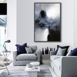 Blue abstract painting