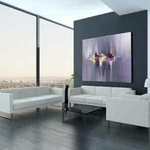 Lilac abstract painting