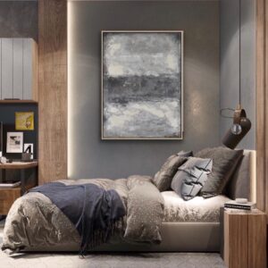 grey abstract painting