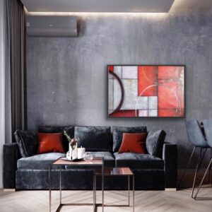red abstract art