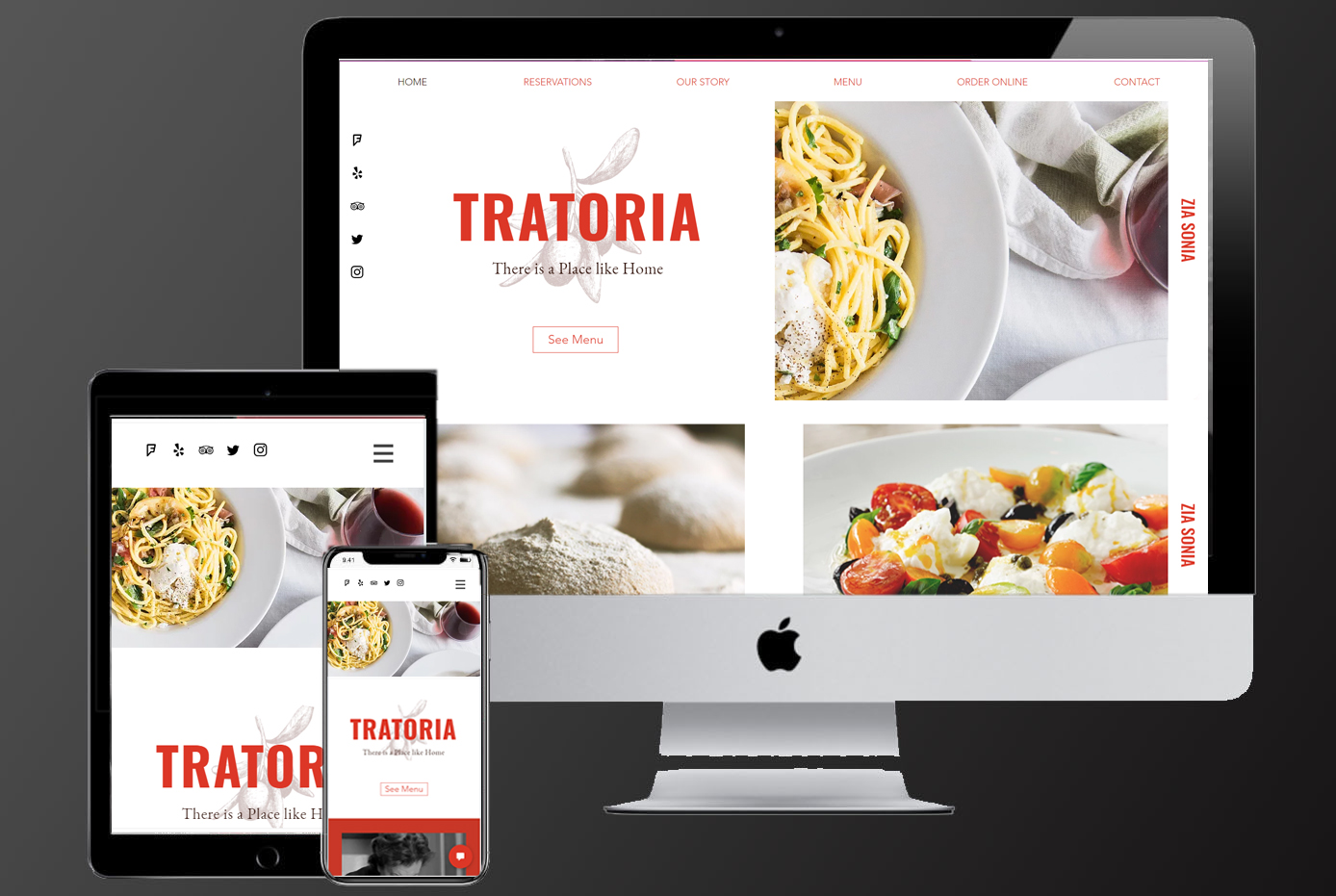website for restaurant