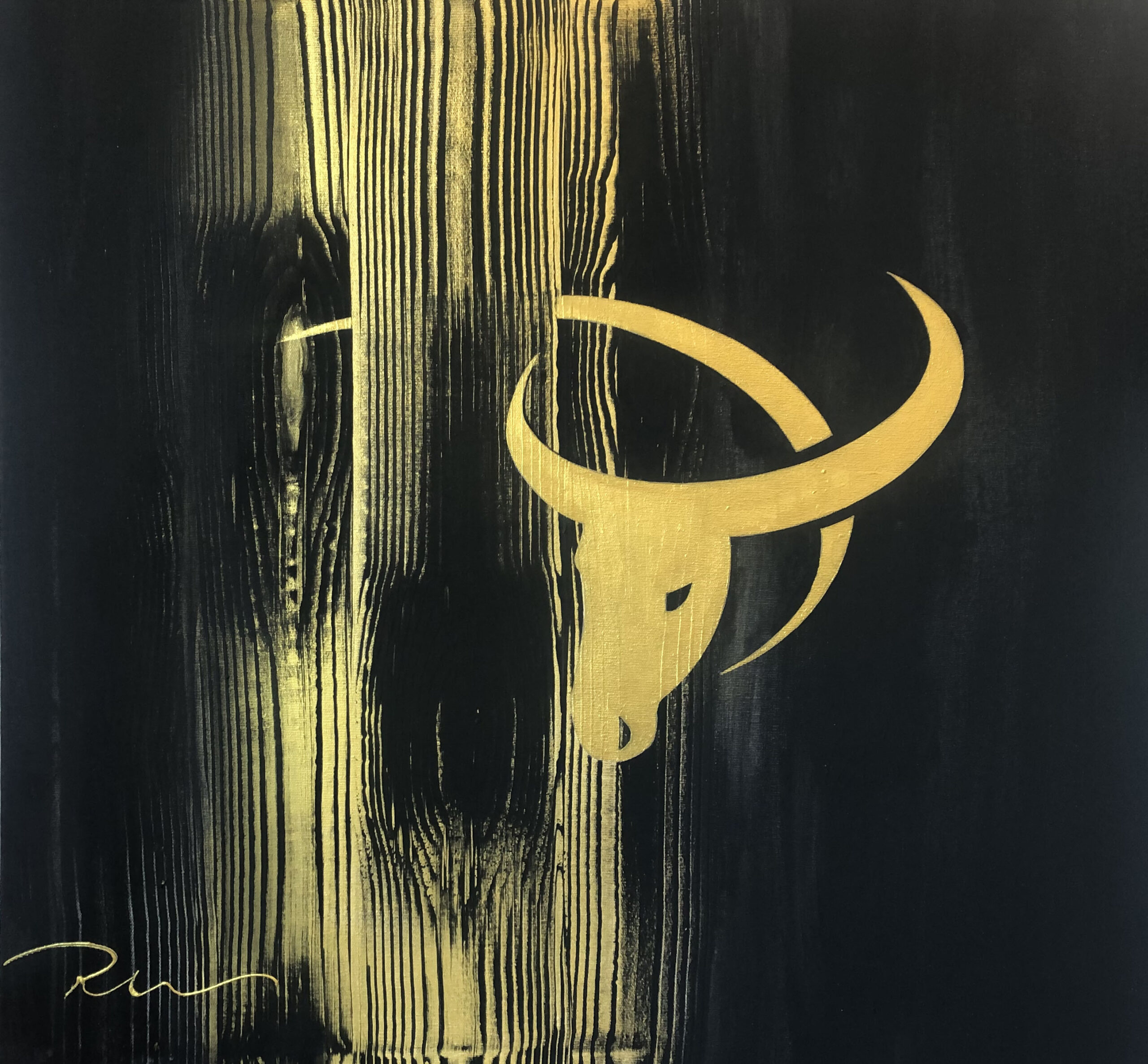 bull painting