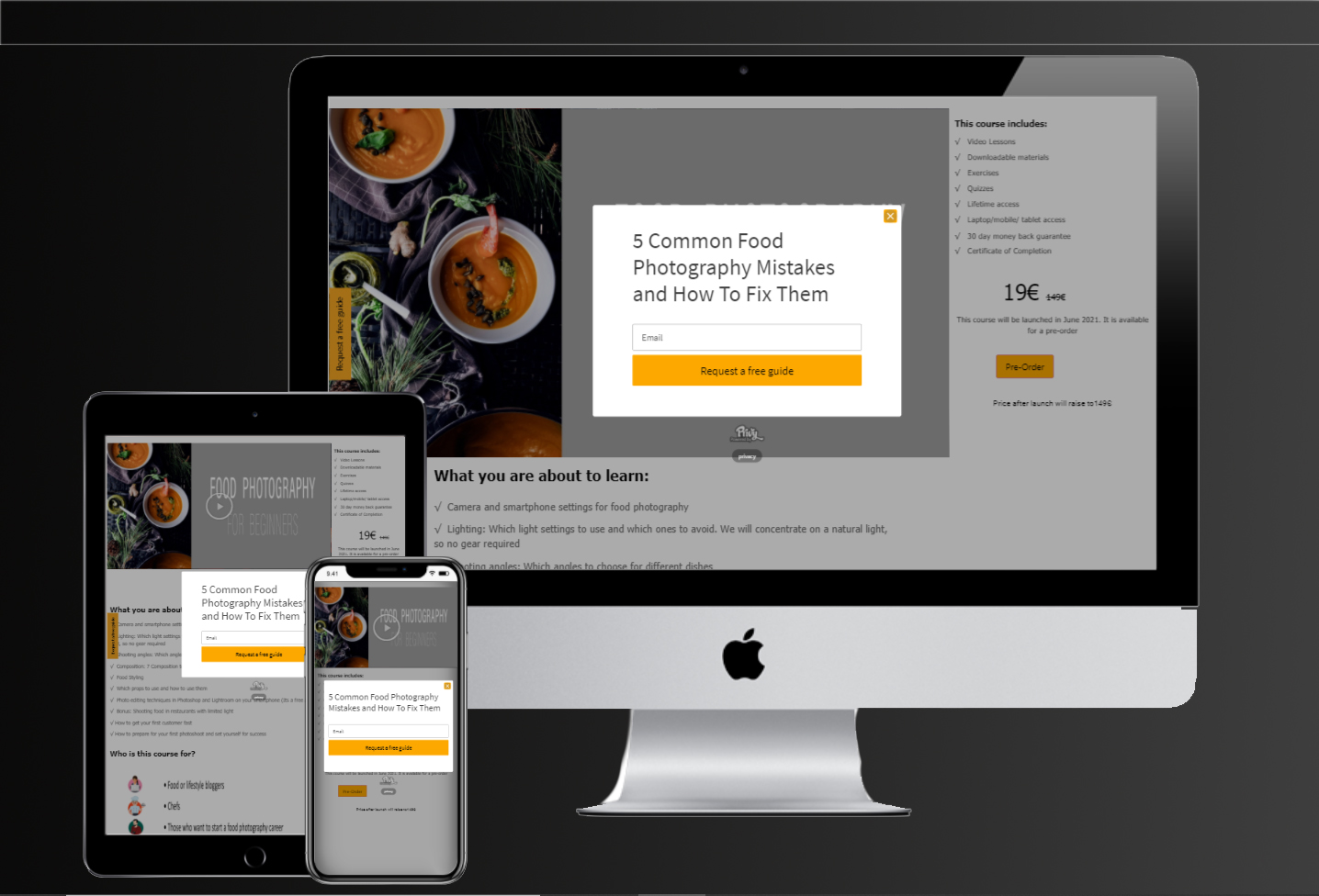Food Photography website